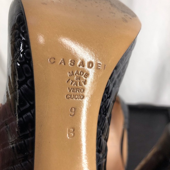 Casadei ultra high pointy toe patent stiletto pump - Picture 8 of 9